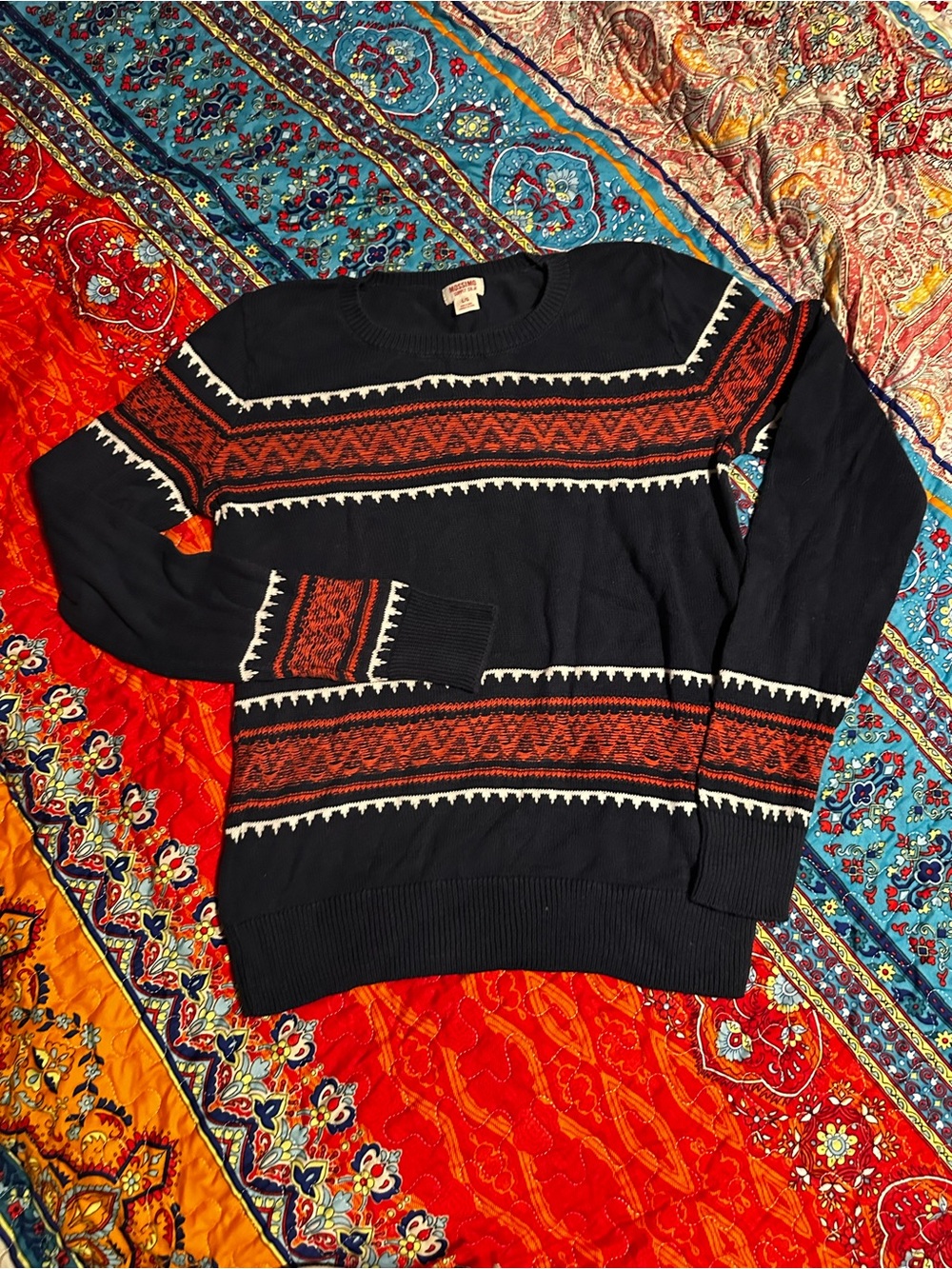 Mossimo Supply Co. Navy Crewneck Sweater